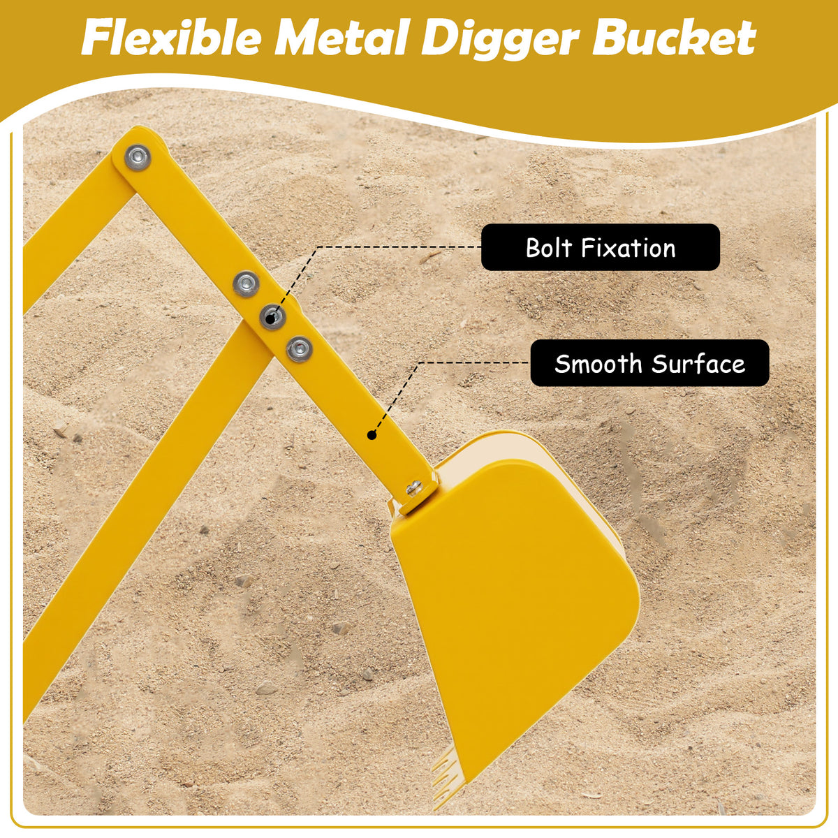Outdoor Construction Excavator for 3+ Years Old Boys and Girls