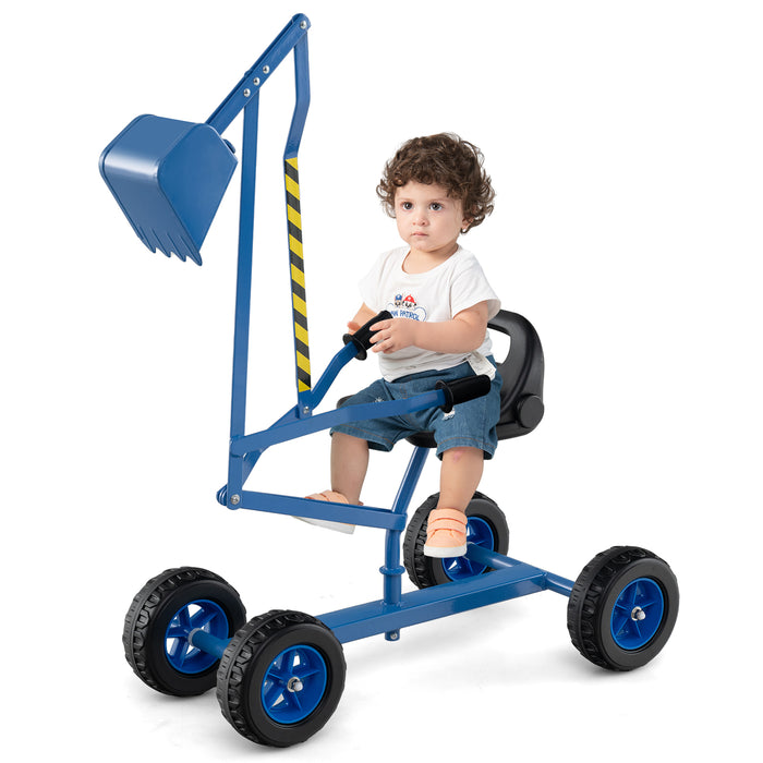 Sandbox Toy Digger w/ 360° Rotatable Function & Ergonomic Backrest