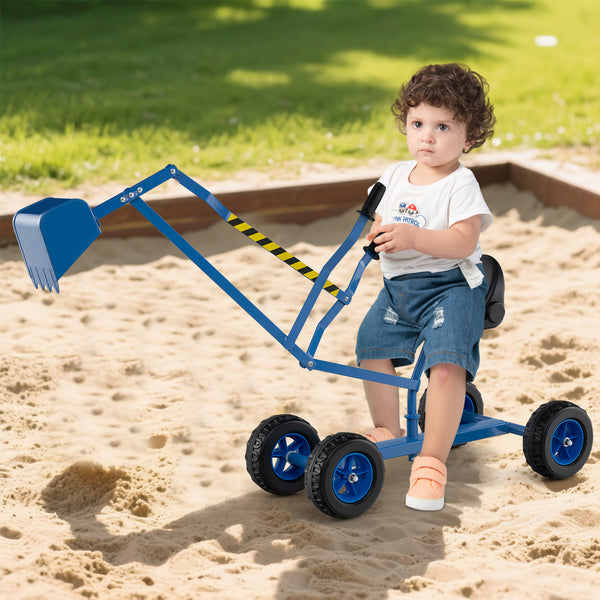 Sandbox Toy Digger w/ 360° Rotatable Function & Ergonomic Backrest