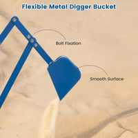 Sandbox Toy Digger w/ 360° Rotatable Function & Ergonomic Backrest