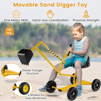 Sand Digger for Kids, Sandbox Toy Digger for 3+ Years Old Boys and Girls