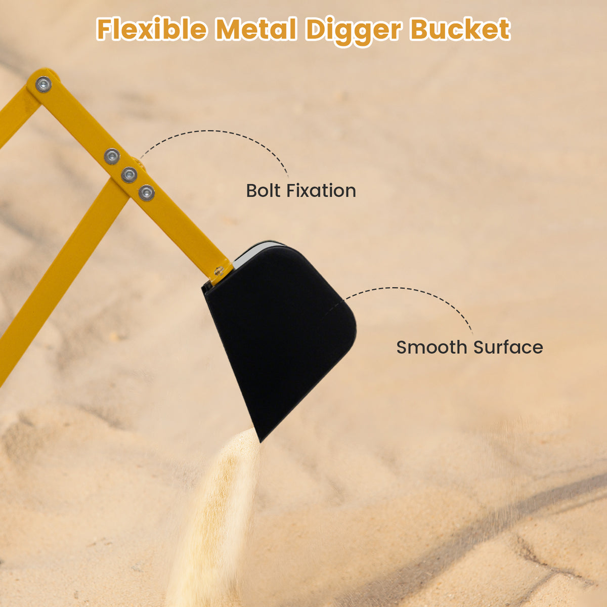 Sand Digger for Kids, Sandbox Toy Digger for 3+ Years Old Boys and Girls