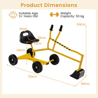 Sand Digger for Kids, Sandbox Toy Digger for 3+ Years Old Boys and Girls