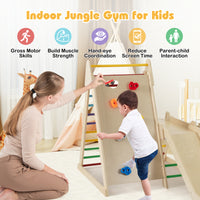 3-In 1 Jungle Gym, Indoor Playground for Toddlers with Extended Slide