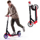 Foldable Scooter with 2 Light-up Wheels and 3-Height Adjustable Handle