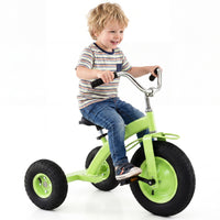 Kids Tricycle, Carbon Steel Toddler Bike Toys with 15 Inch Inflatable Rubber Tires, Adjustable Handlebar & Seat, Ride on Toy for Boys Girls Aged 3+