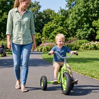 Kids Tricycle, Carbon Steel Toddler Bike Toys with 15 Inch Inflatable Rubber Tires, Adjustable Handlebar & Seat, Ride on Toy for Boys Girls Aged 3+