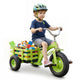 Kids Tricycle with Storage Basket, Carbon Steel Toddler Bike Toys with 15 Inch Inflatable Rubber Tires