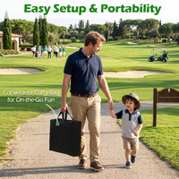 Golf Chipping Game Set 181 x 181 cm Large Chipping Mat for Indoor Outdoor Practice