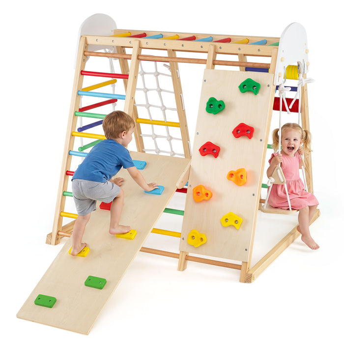 Indoor Jungle Gym for Kids, Foldable Climbing Set