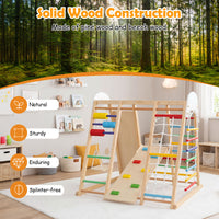Indoor Jungle Gym for Kids, Foldable Climbing Set