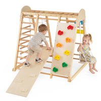 Indoor Jungle Gym for Kids, Foldable Climbing Set