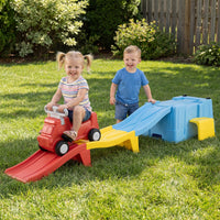 Kids Ride on Toy with Storage Box and Downhill Race Tracks for Kids Aged 3+ Years Old