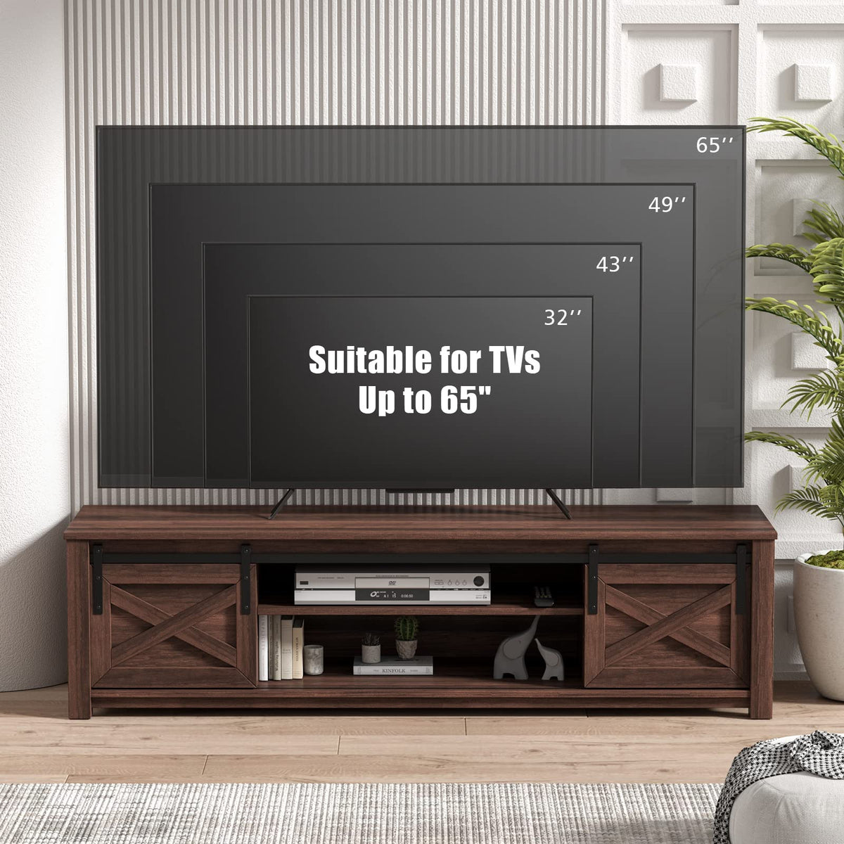 Giantex 150cm TV Stand, TV Console Table