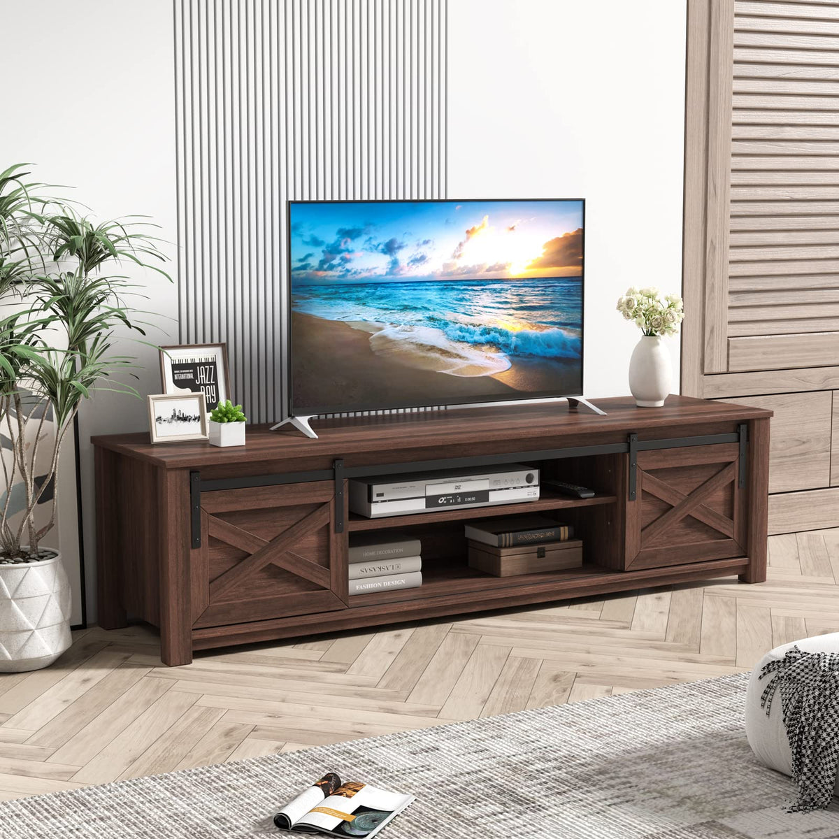 Giantex 150cm TV Stand, TV Console Table