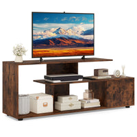 TV Stand with Storage Shelves and Cabinet for Living Room and Bedroom