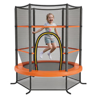 Kid Round Trampoline, 4.5ft Children Outdoor & Indoor Jumping Bed