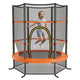 Kid Round Trampoline, 4.5ft Children Outdoor & Indoor Jumping Bed