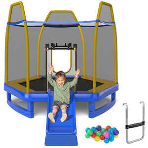 Trampoline for Kids 7FT Kids Trampoline with Slide