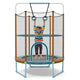 60'' Trampoline for Kids, 5FT Toddler Trampoline with Gymnastic Bar & Rings, Foamed Handle