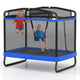 6 FT Kids Trampoline with Swing and Horizontal Bar