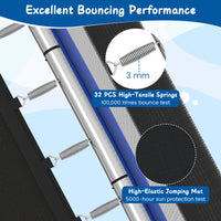 6 FT Kids Trampoline with Swing and Horizontal Bar