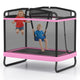 6 FT Kids Trampoline with Swing and Horizontal Bar
