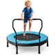 40” Trampoline for Kids, Indoor/Outdoor Fitness Trampoline with Foam Handlebar