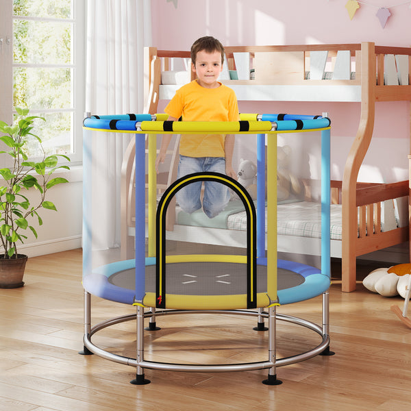 55" Kids Trampoline, Toddler Trampoline with Hammock