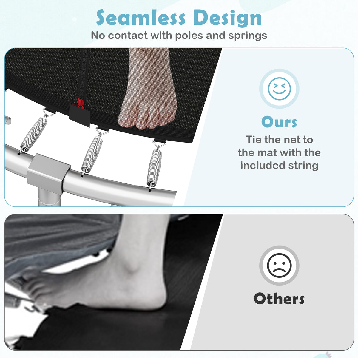 Outdoor Trampoline, Heavy-Duty Recreational Trampoline