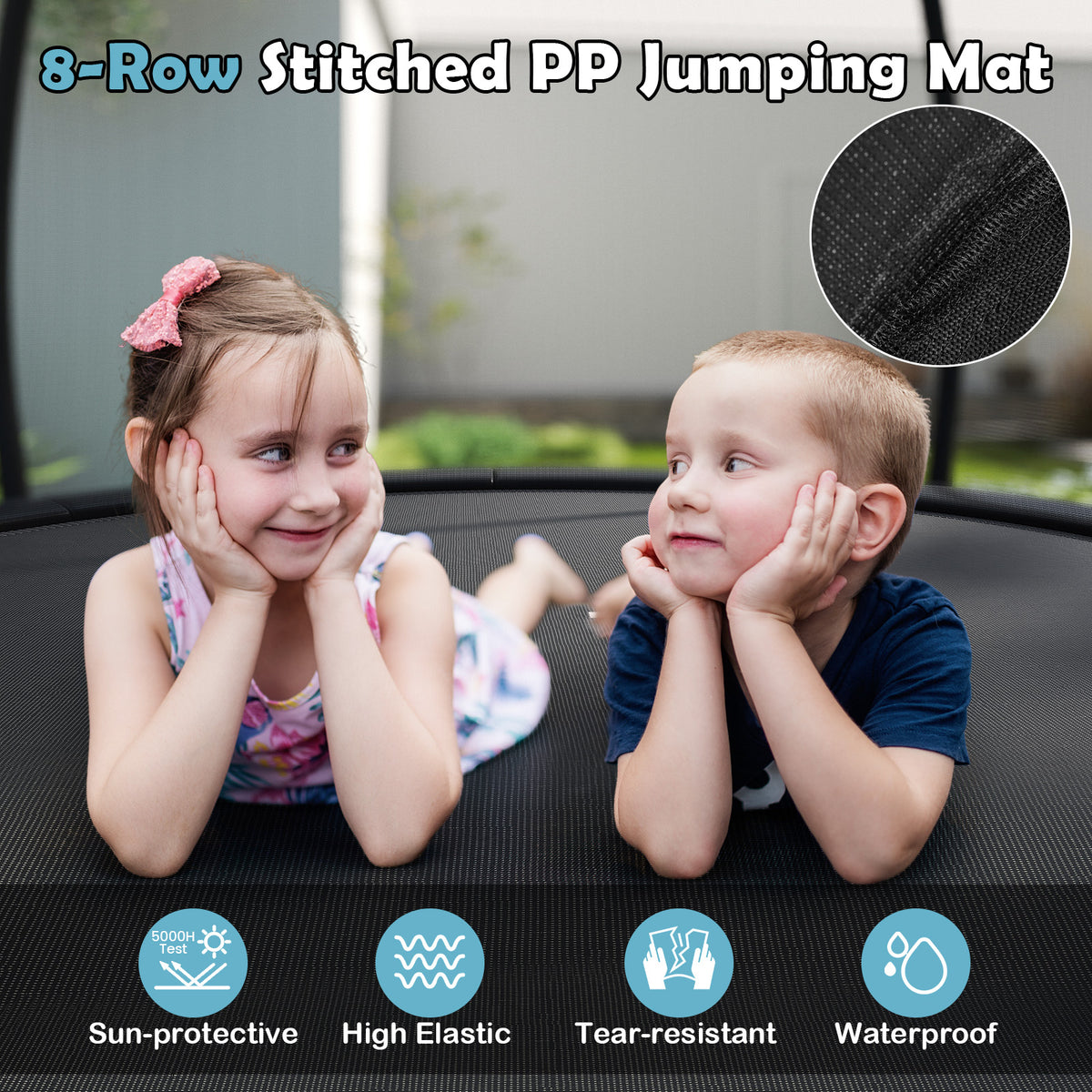 Outdoor Trampoline, Heavy-Duty Recreational Trampoline