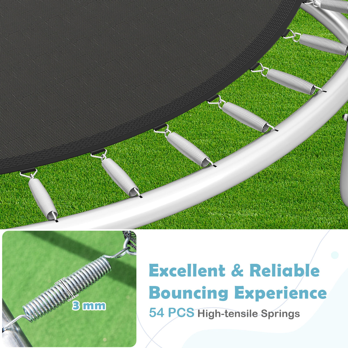 Outdoor Trampoline, Heavy-Duty Recreational Trampoline