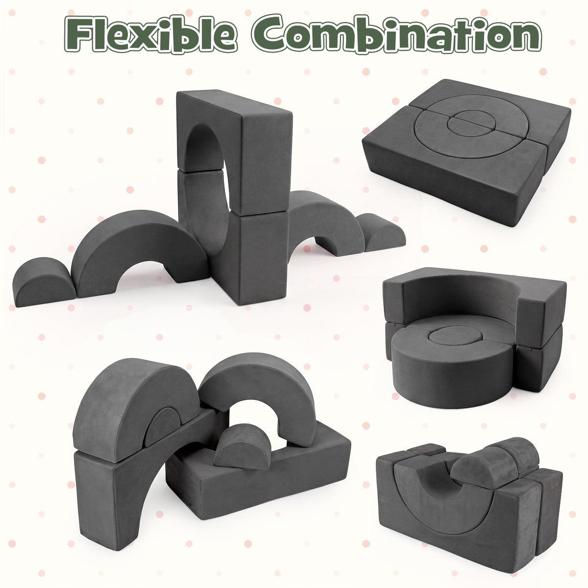 Kids Crawl and Climb foam Play Set Foam Climbing Blocks for Toddlers
