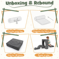 Kids Crawl and Climb foam Play Set Foam Climbing Blocks for Toddlers