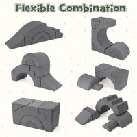 Foam Climbing Blocks for Toddlers 5-Piece Kids Climb Toys Soft Play Set for Babies