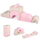 Kids Crawl and Climb foam Play Set 6-Piece with Suede Fabric Covers