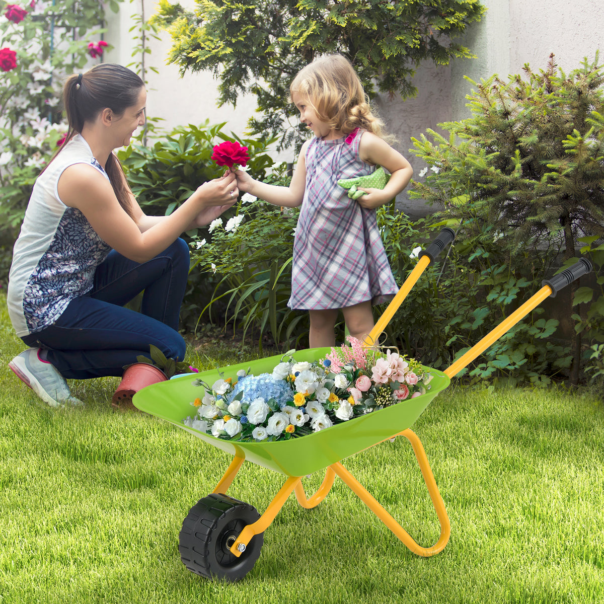 Outdoor Toys Kart w/Steel Tray