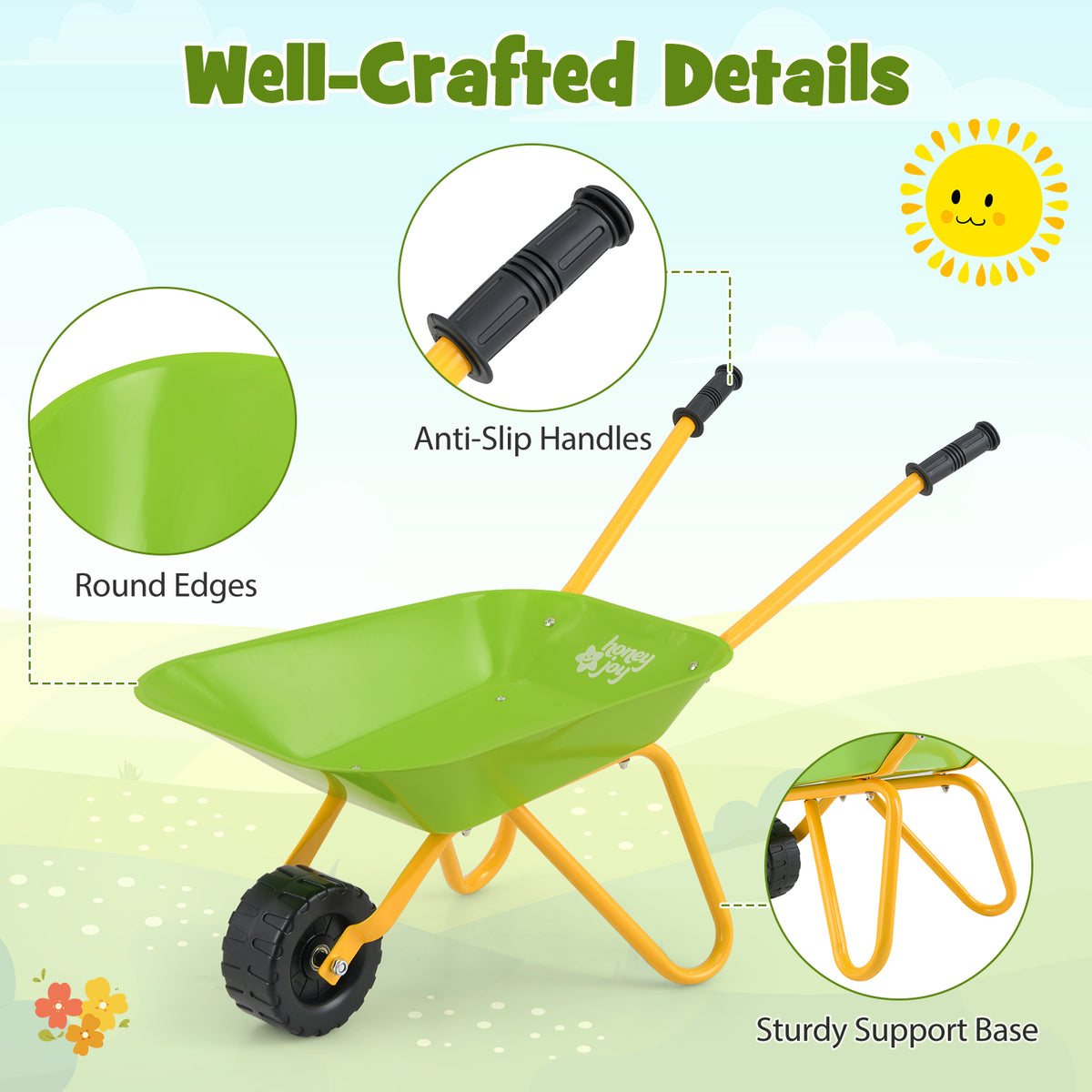 Outdoor Toys Kart w/Steel Tray