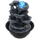Tabletop Water Fountain with Rolling Crystal Ball and LED Light