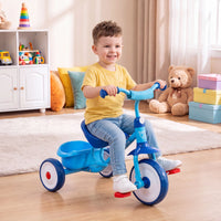 Toddler Tricycle for Boys Girls 2-5 with Rear Storage Basket and Metal Frame