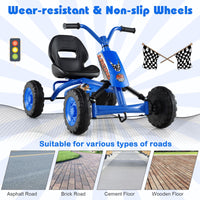 4 Wheel Toddler Ride On Pedal Car with Steering Handlebars