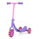 Toddler 3 Wheel Kick Scooter with LED Light Up Wheels and Wide Anti Slip Deck