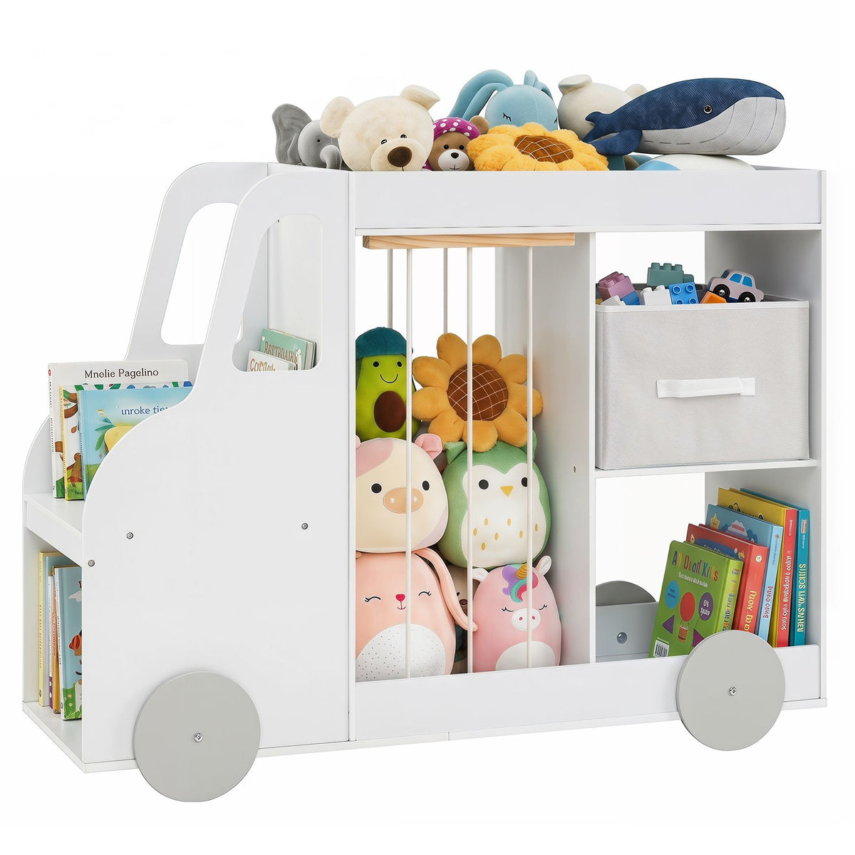 Toy Storage Organizer Kids Bookshelf with Open Shelves