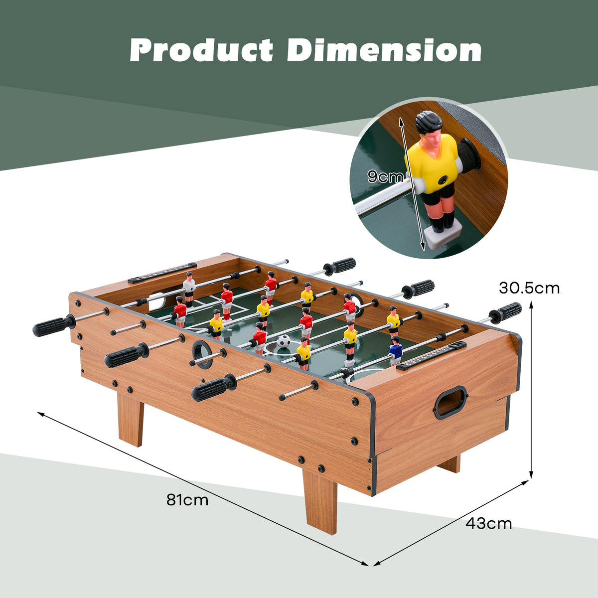 4 in 1 Combo Game Table Set, Foosball Table w/ Billiards