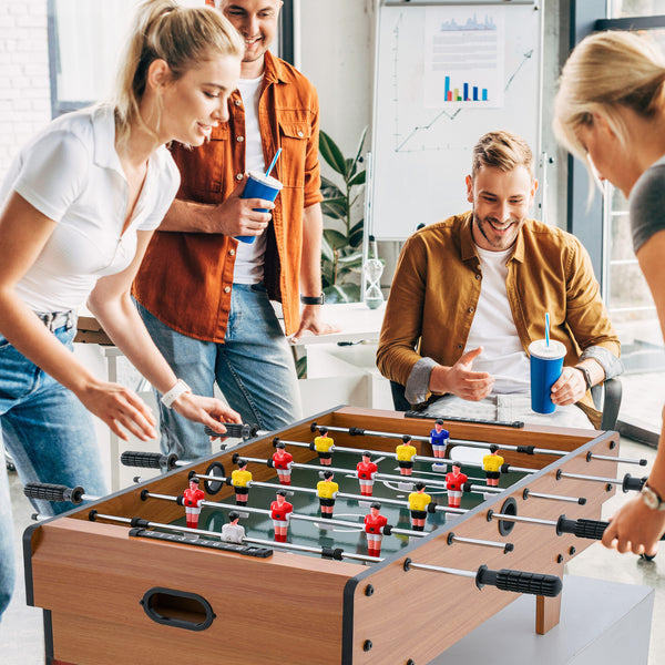 4 in 1 Combo Game Table Set, Foosball Table w/ Billiards