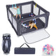 127cm x 127cm Large Baby Playpen with Zipper Gate