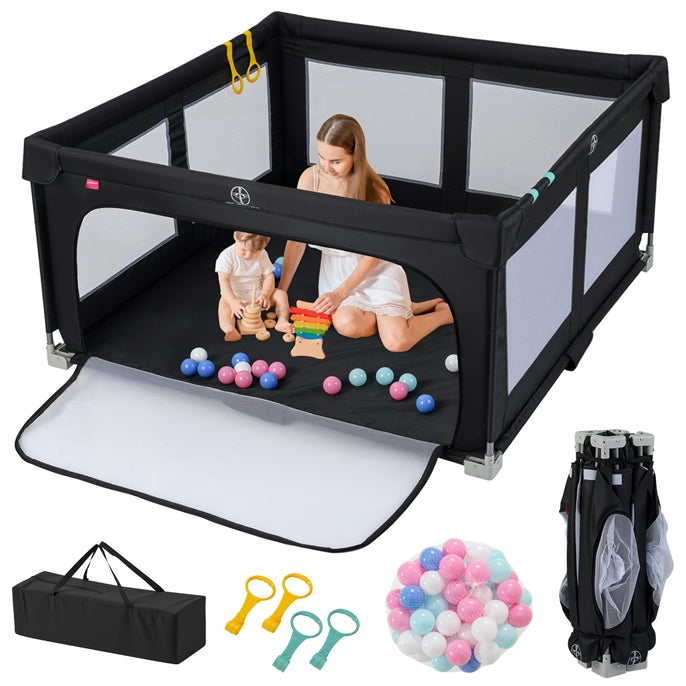 150cm x 150cm Large Baby Playpen with Zipper Gate