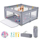 150cm x 150cm Large Baby Playpen with Zipper Gate