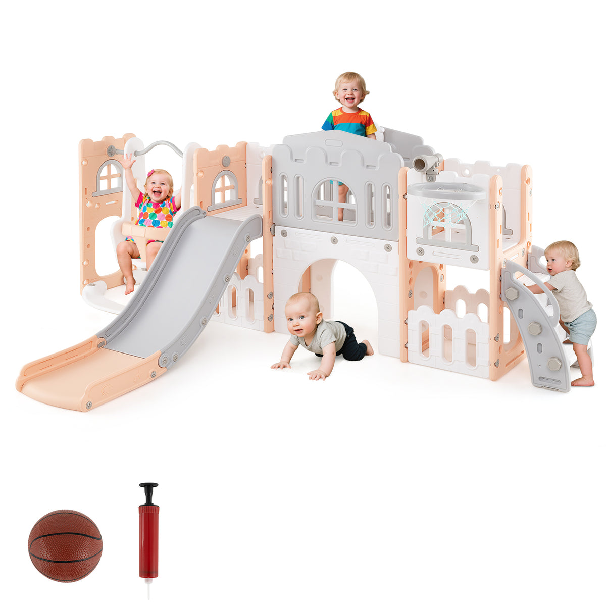 10 in 1 Toddler Swing and Slide Set