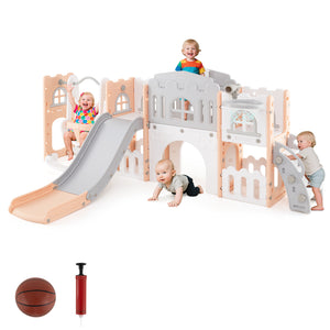 10 in 1 Toddler Swing and Slide Set